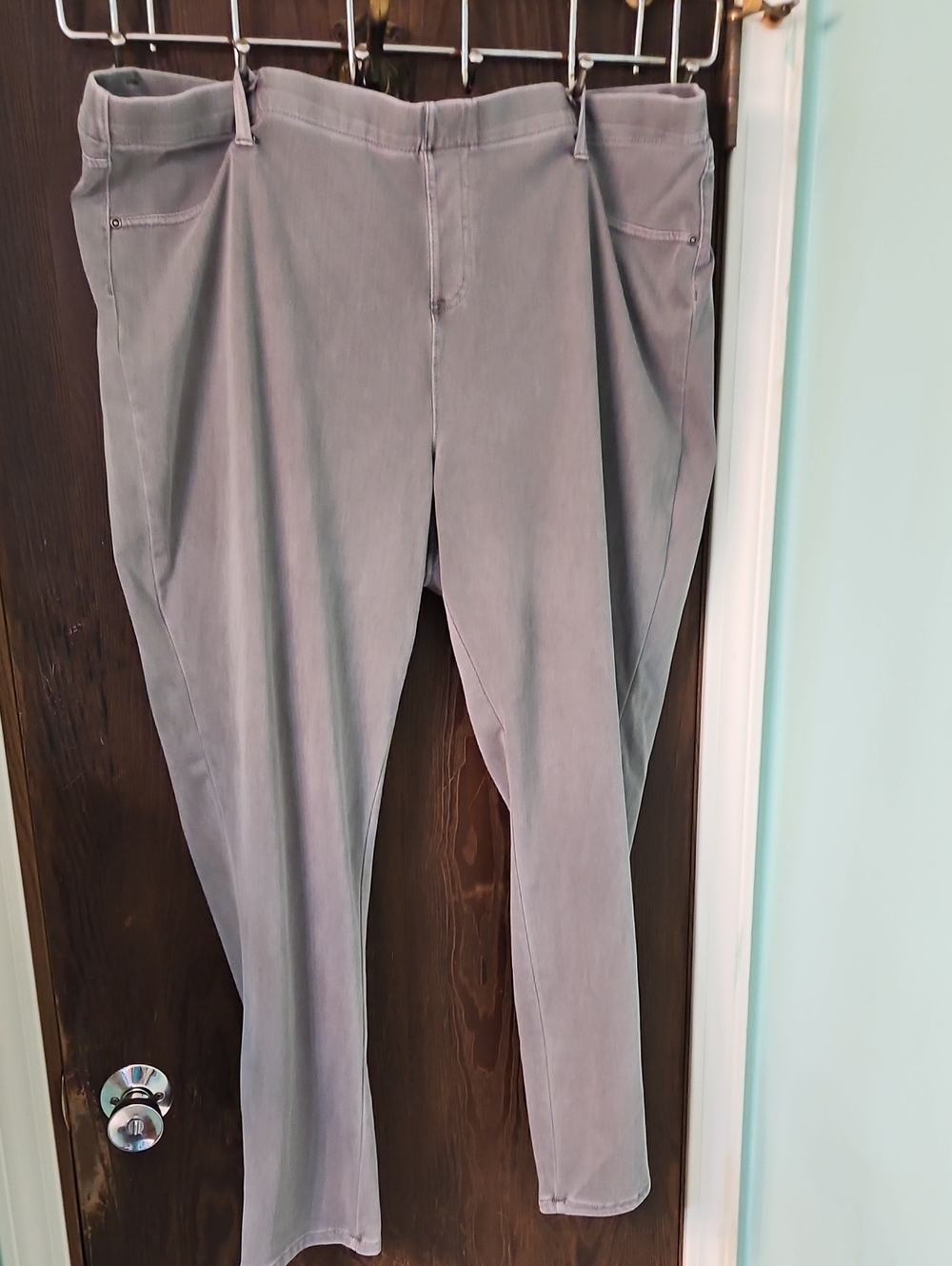 Terra & Sky Slim Jeggings in Light Gray